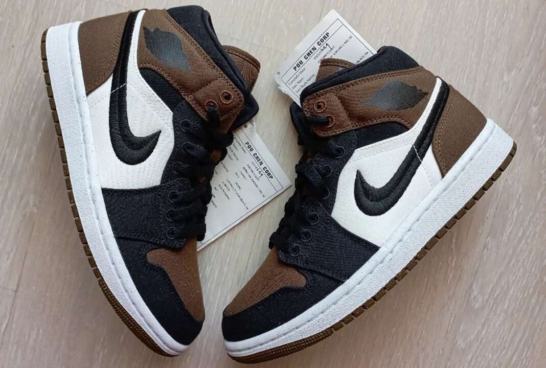Air Jordan 1 Mid Mocha Toe Release Date SBD
