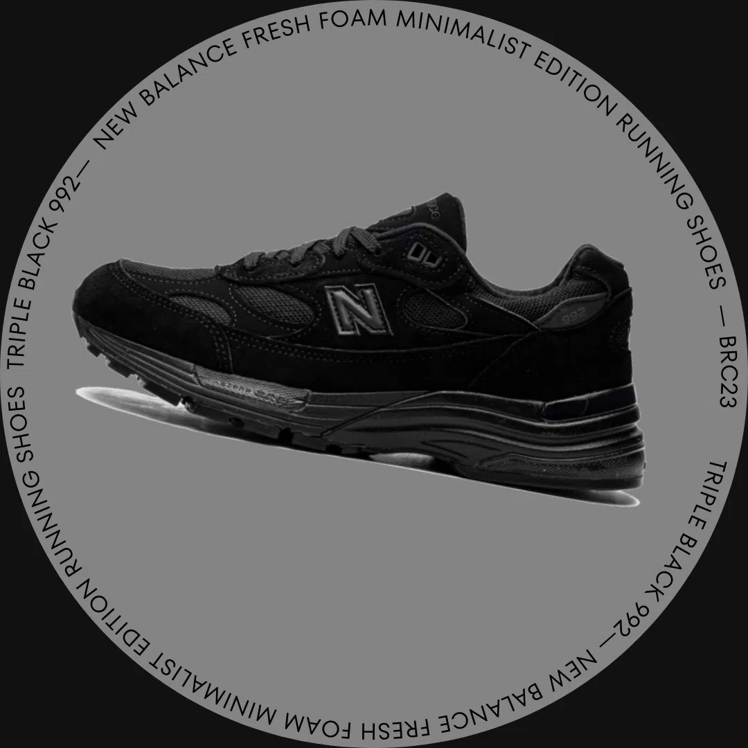 New Balance 992 Triple Black Sneaker Novas