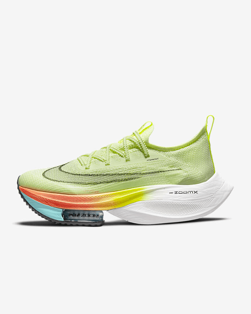 Women's Nike Air Zoom Alphafly Next Flyknit Volt / Orange' 128.99 Free Shipping Sneaker Steal