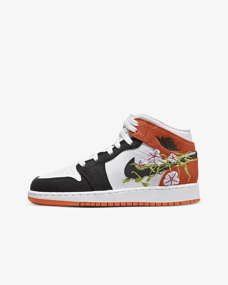 GS Air Jordan 1 Mid SE ‘Floral Vines’ Sneaker Steal
