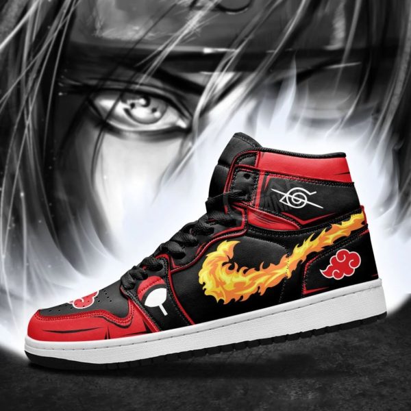 Akatsuki Itachi Shoes Custom Air Jordan Naruto Shoes 2023 Sneakess