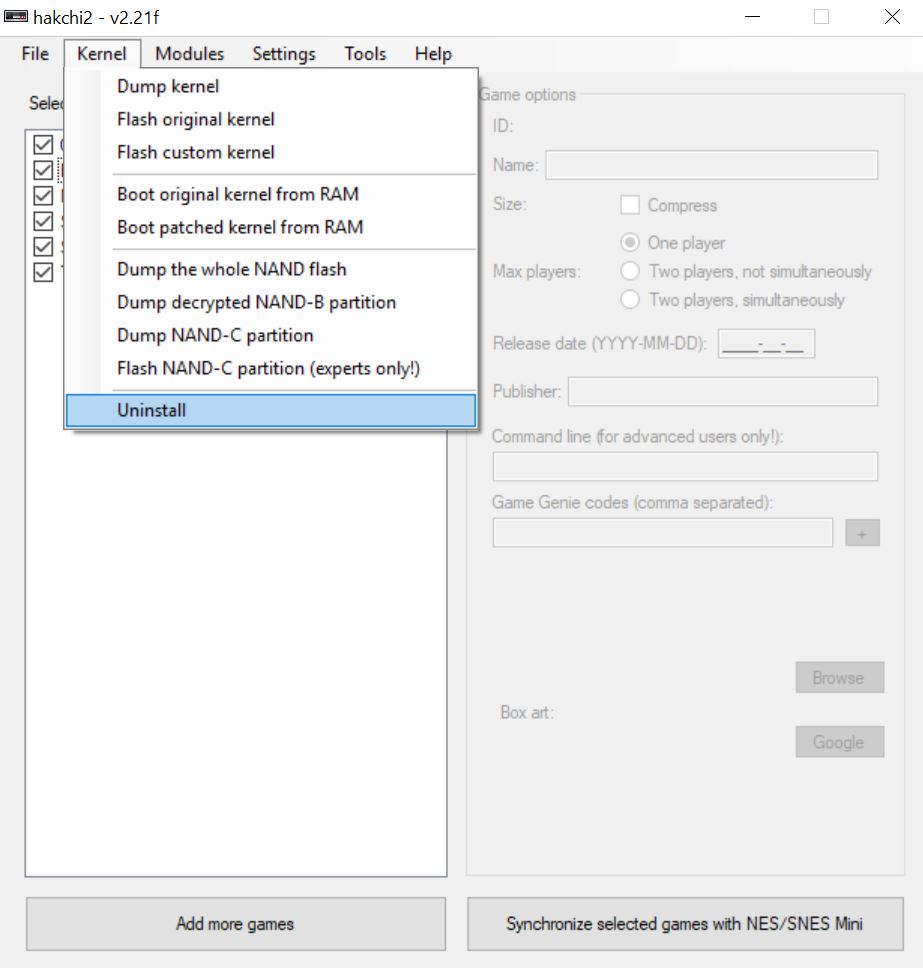 Howto Switch from hakchi2 to hakchi2 CE SNES Classic Mini Mods & Hacks