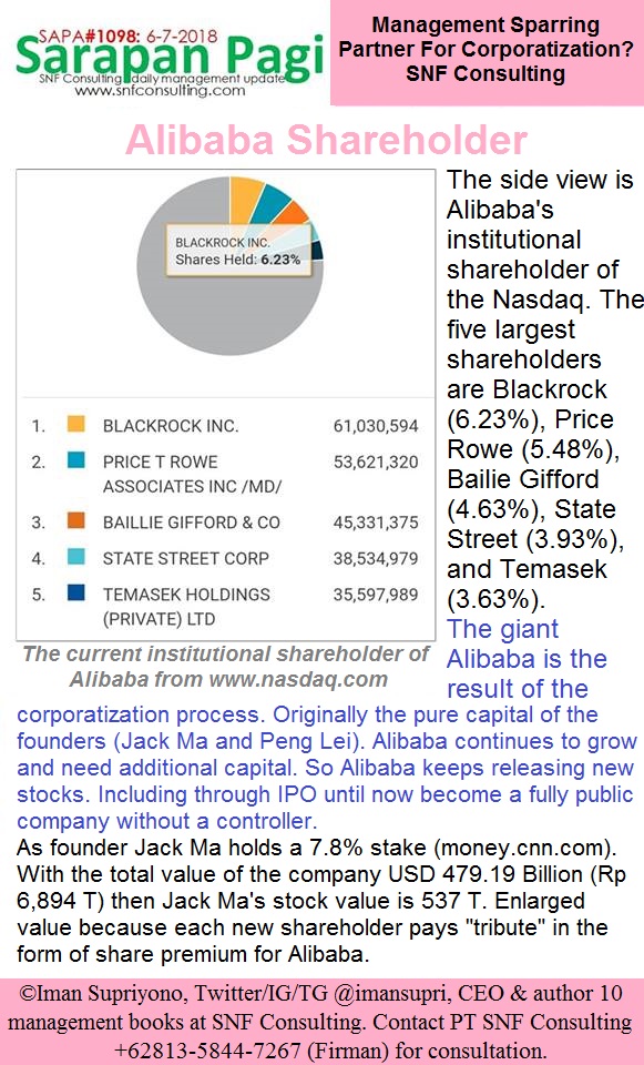 Alibaba Shareholder SNF Consulting