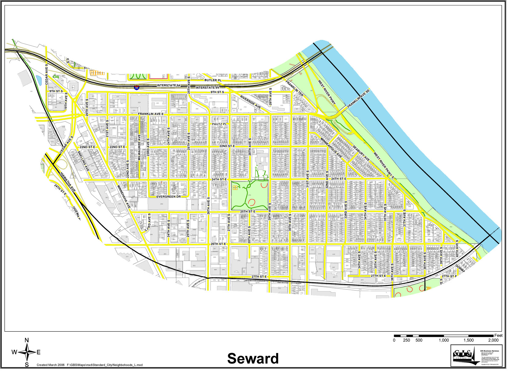 Seward Map Seward Neighborhood Group