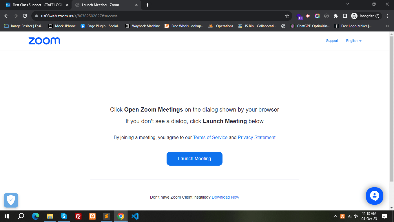 Sometimes asks for login to the host for start meeting Meetings