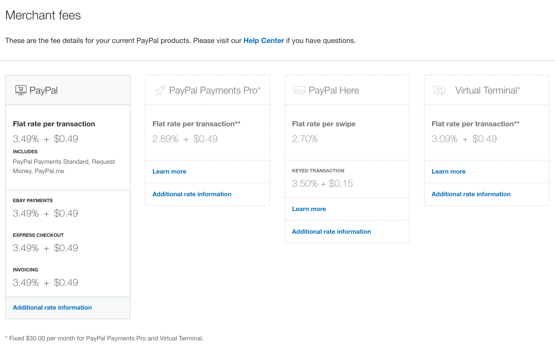 PayPal Payments Pro vs regular PayPal