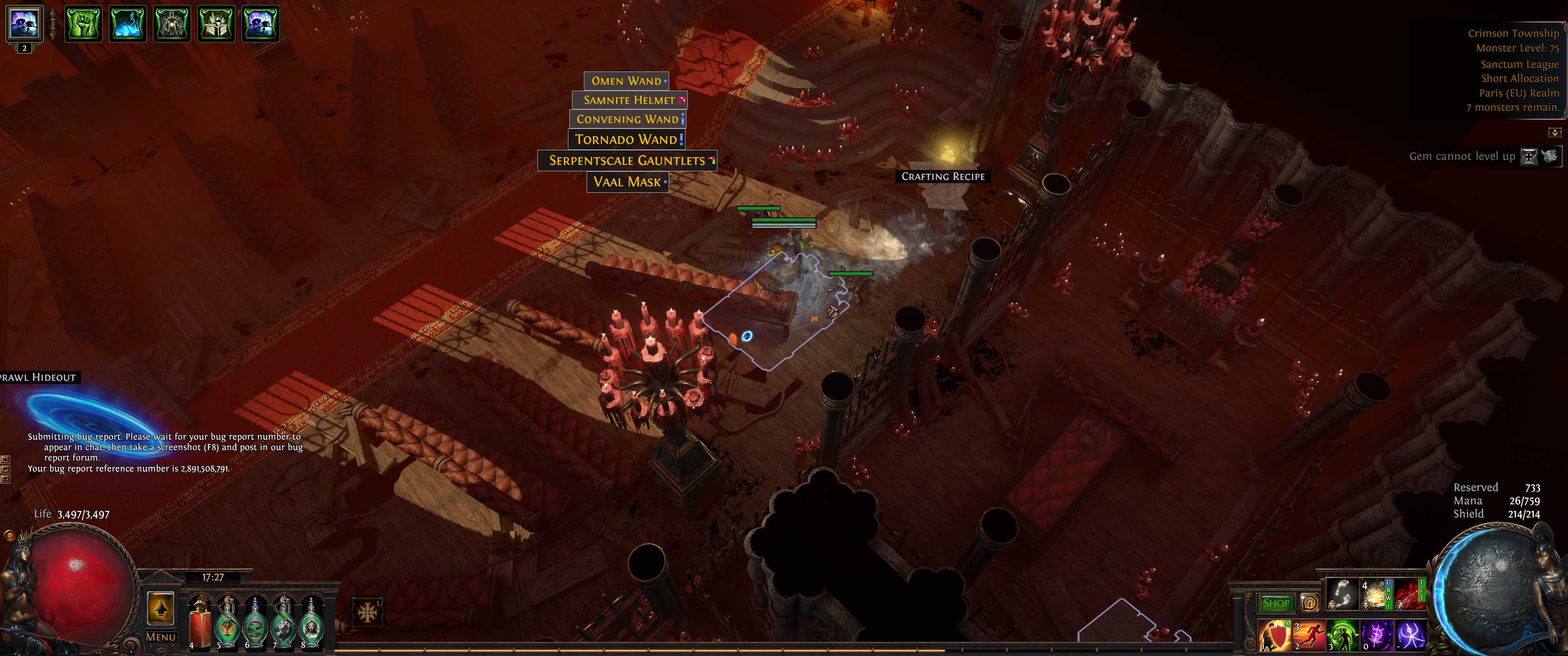 Crimson Township Crafting Recipe