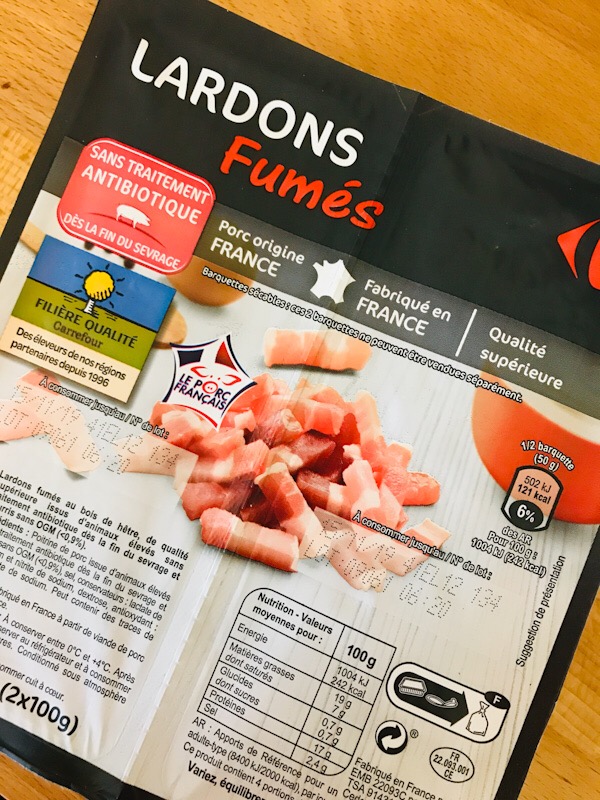 French cooking secret Bacon Lardons