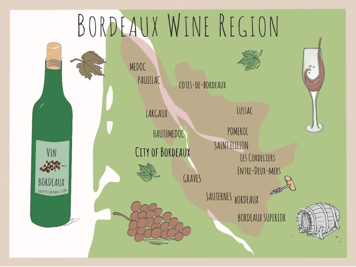 Guide To Bordeaux Wines The Wine Region Of Luxe Snippets Of Paris