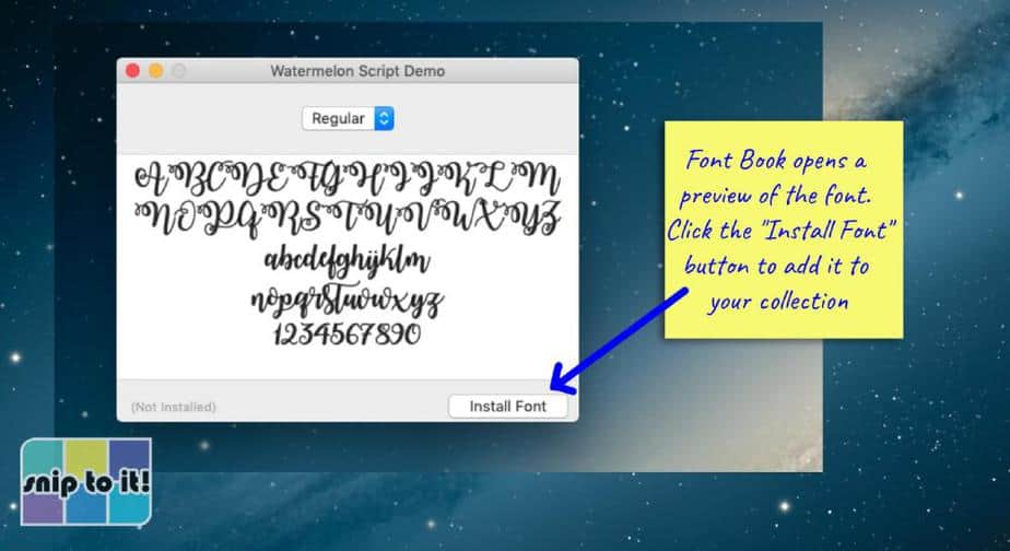 How to Add Fonts to Cricut Snip to It!