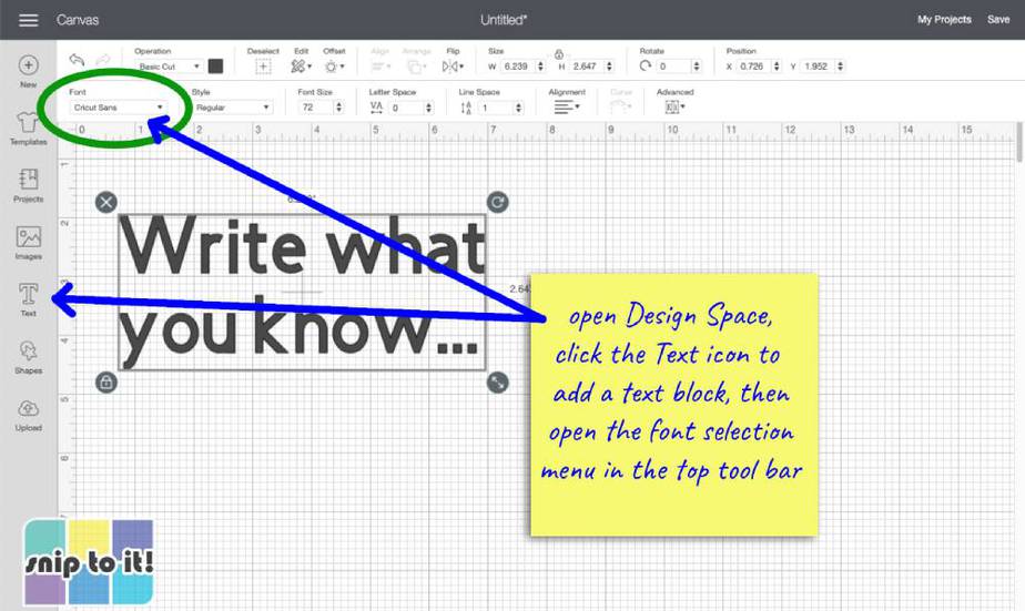 How to Add Fonts to Cricut Snip to It!