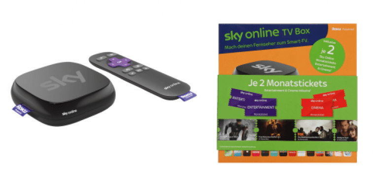 Update Sky Online TV Box (inklusive je 2 Sky Online Monatstickets