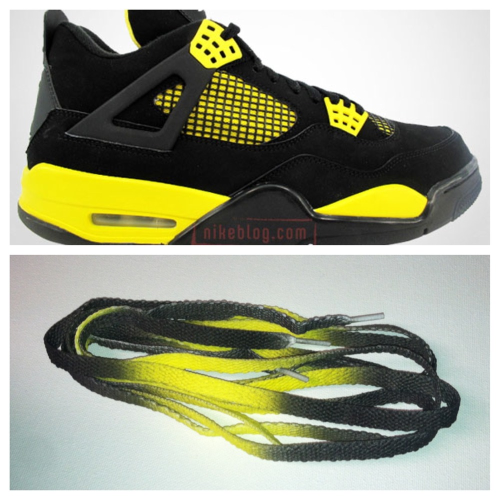 Air Jordan Retro 4 Thunder LACES