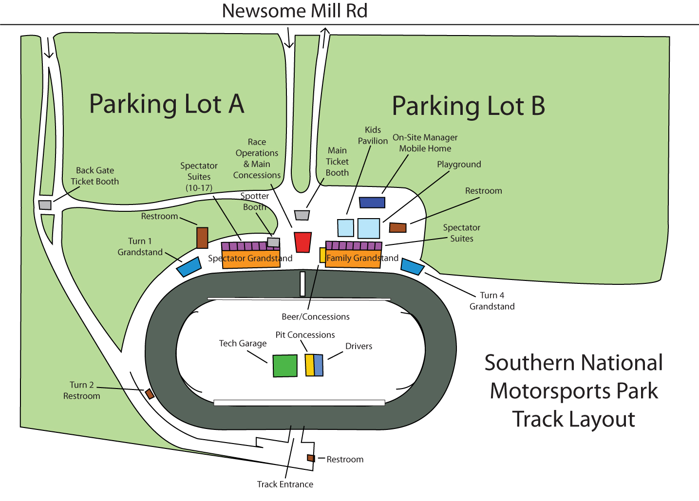 Pit Paddock Map