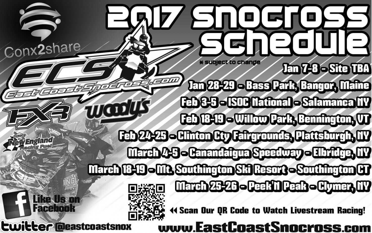 Snocross Schedule 2024 Ontario ECS Snocross News Officials announce 2017 event schedule AMSOIL