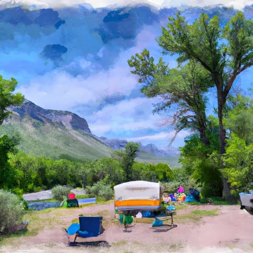 Bow River Campground Camping Area Wyoming Camping Destinations