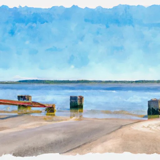 Portage Lake (To Lake Michigan), Onekama, Manistee County Boat Launch