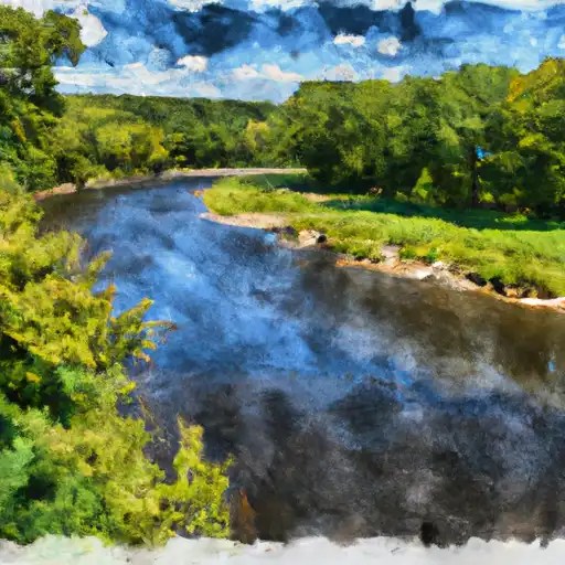 Bark River Levels 74 of Normal Streamflow Discharge