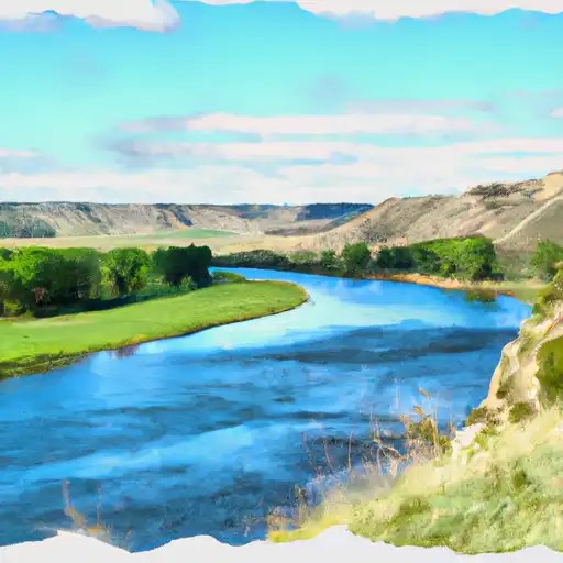 Belle Fourche River Levels 53 of Normal Streamflow Discharge