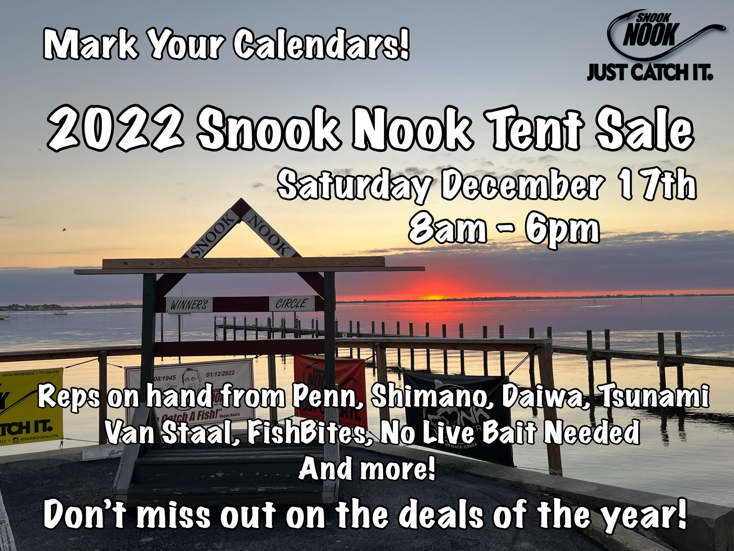 2022 Snook Nook Tent Sale Announcement Snook Nook Bait & Tackle