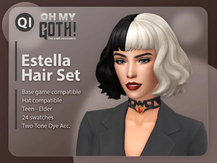 The Best 15 Split Hair Dye CC for TS4! — SNOOTYSIMS