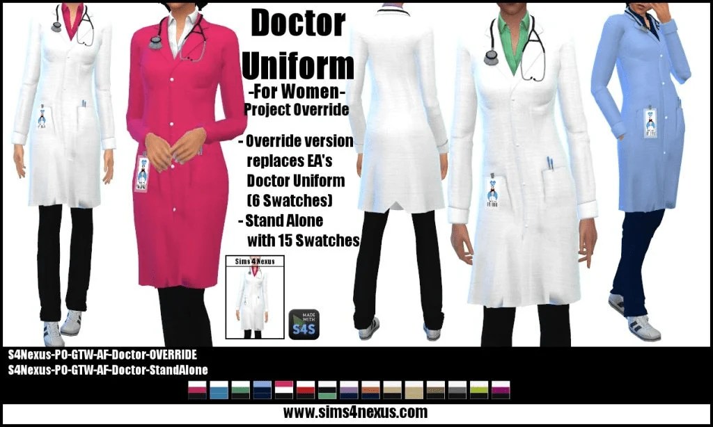 The Best 15 Brainy Lab Coat CC for TS4 — SNOOTYSIMS