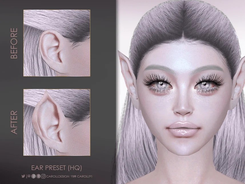 The Most Exotic Sims 4 Elf Ears CC on the — SNOOTYSIMS