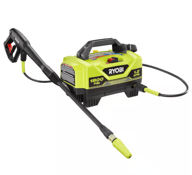Ryobi RY141802 1800 PSI 1.2 GPM Electric Pressure Washer - Snow State
