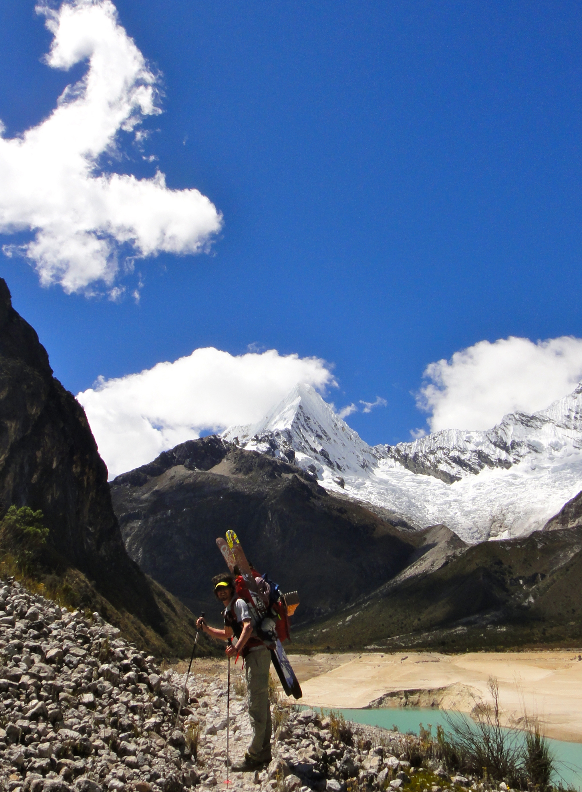 Skiing in Peru's Cordillera Blanca Artesonraju (Paramount Peak