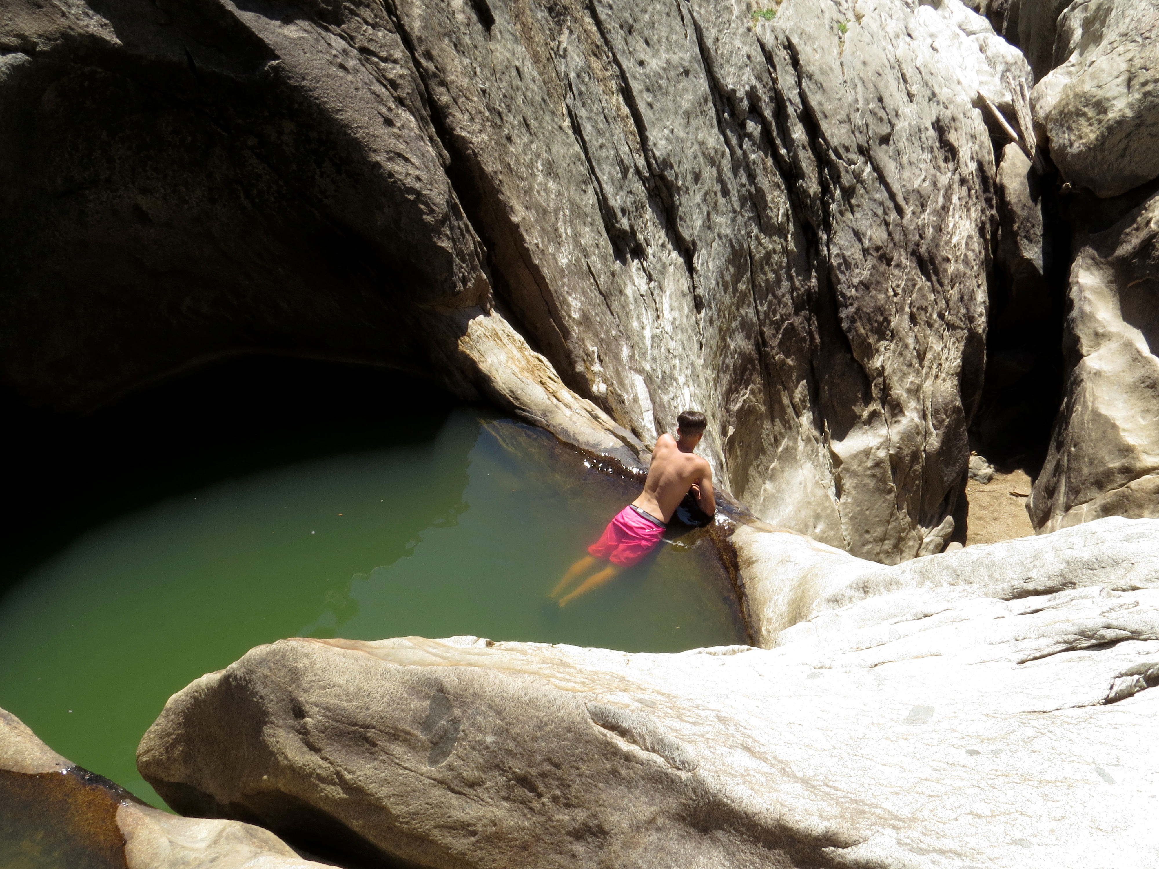 Best Swimming Holes in CA Cleo's Bath is Almost Dry