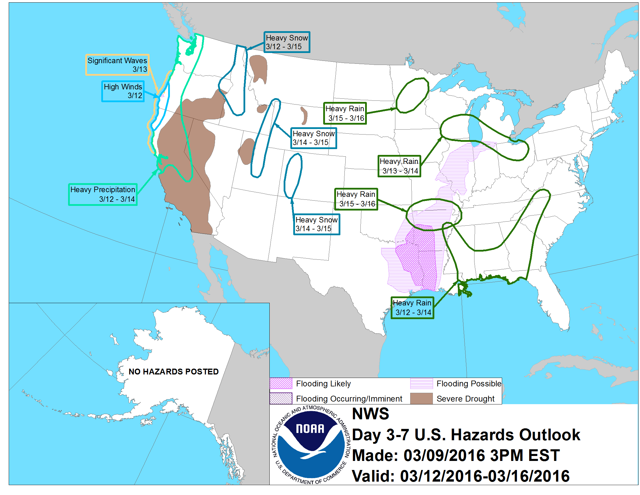 NOAA "Up to 5Feet of Snow Forecast for California by Tuesday" Atmospheric River On Tap