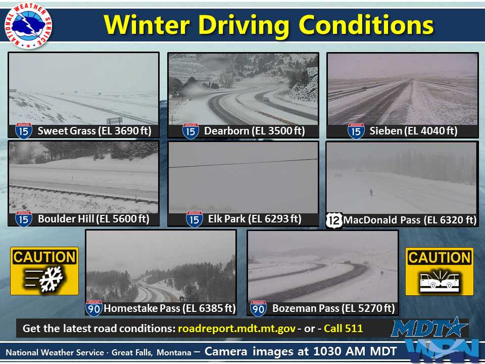 Heavy Snow Continues To Impact Montana Today 1016" of Snow Through