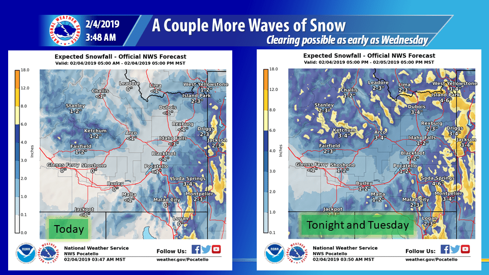 NOAA Winter Weather Advisory Issued For Sun Valley Resort, ID 812