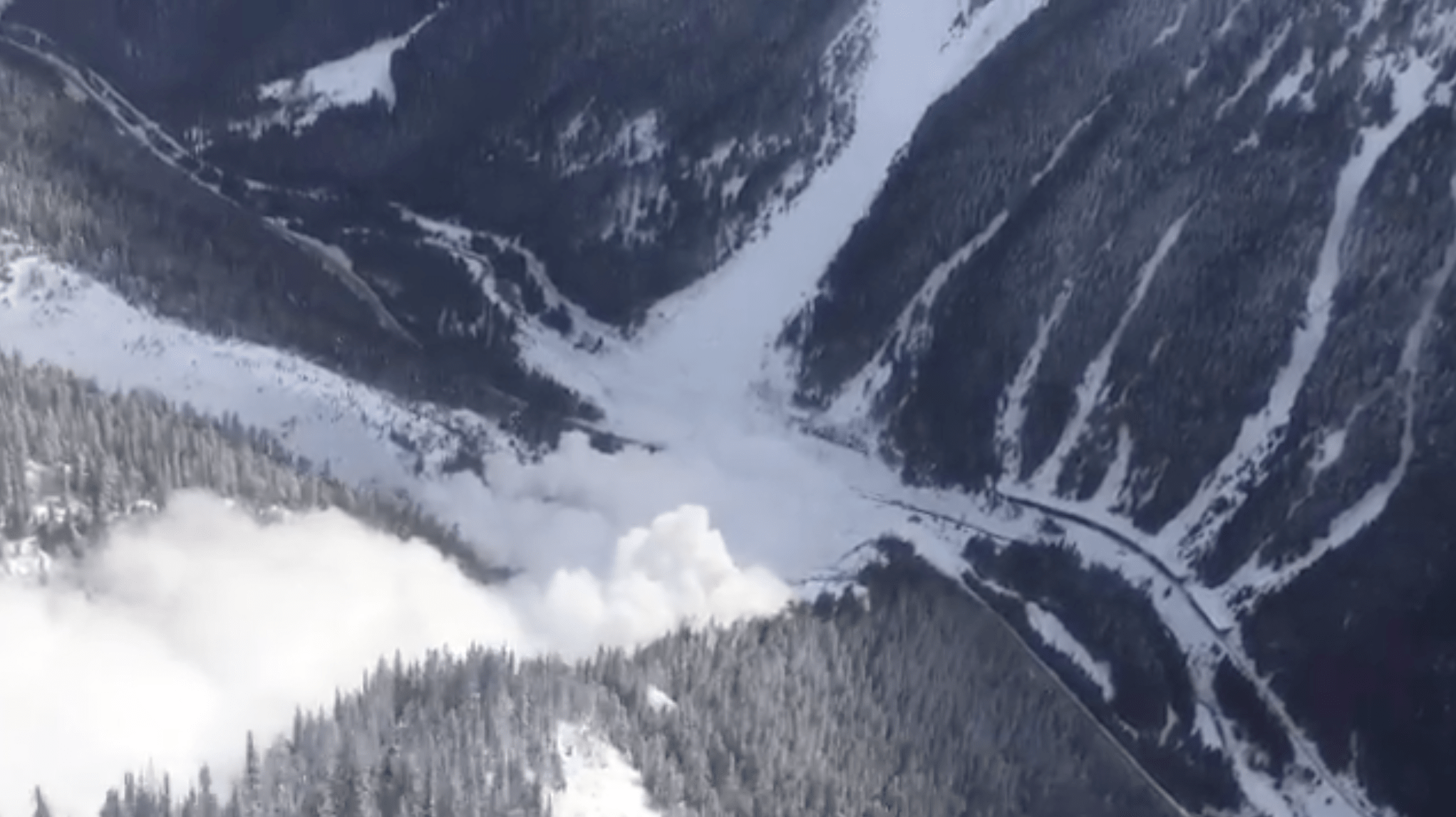 VIDEO Huge Avalanche Triggered by Crews Near Glacier National Park