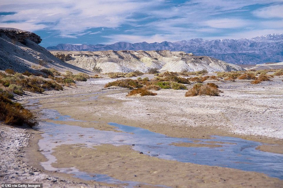 10Mile Lake Forms in Death Valley National Park, CA the Earth's