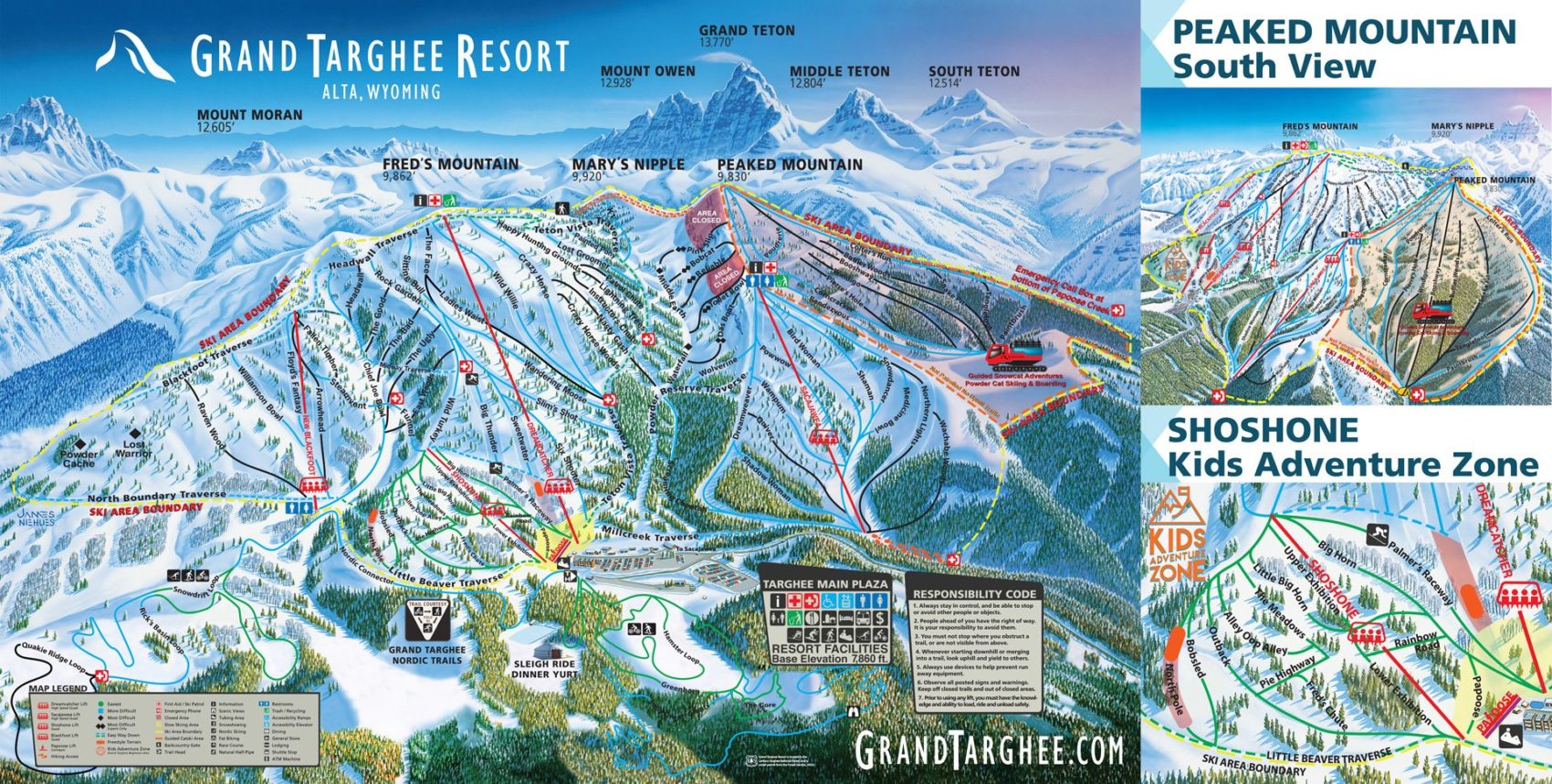Grand Targhee Backcountry Map Teton County SAR are Concerned that Terrain Expansion at Grand Targhee