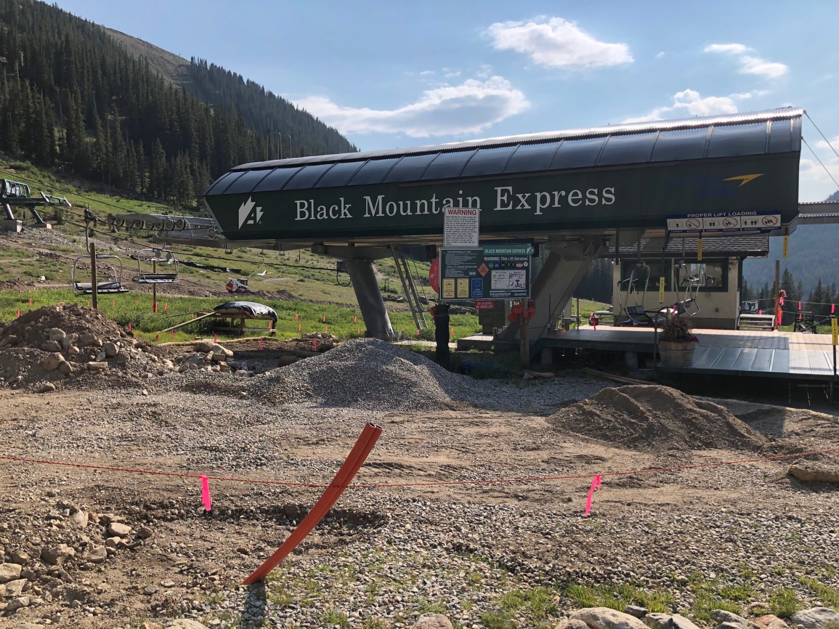 Construction Underway at Arapahoe Basin Ski Area, CO For RFID Gates at