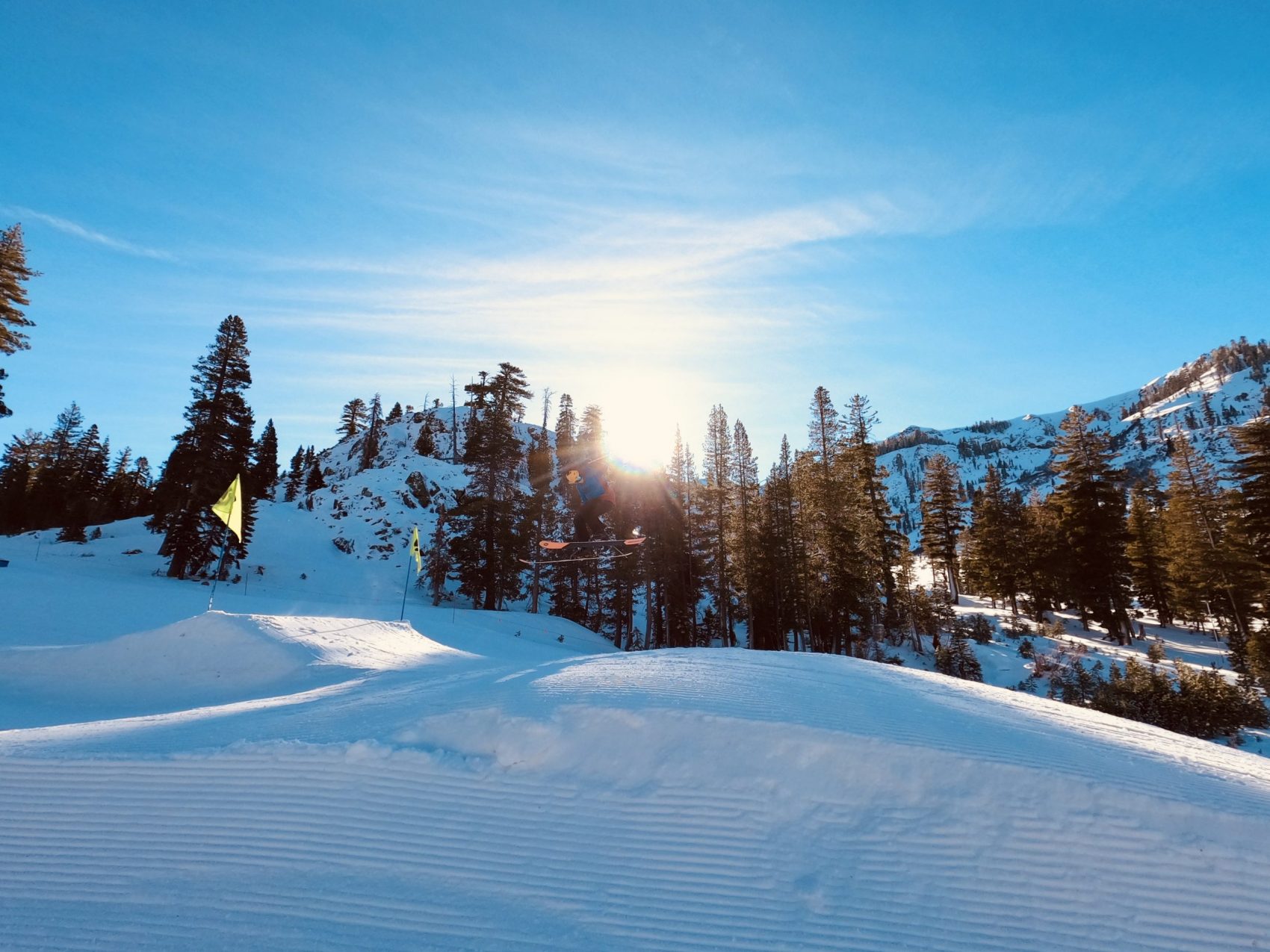 Alpine Meadows, CA Report Bluebird Day Enjoying Fresh Snow Between Storms SnowBrains
