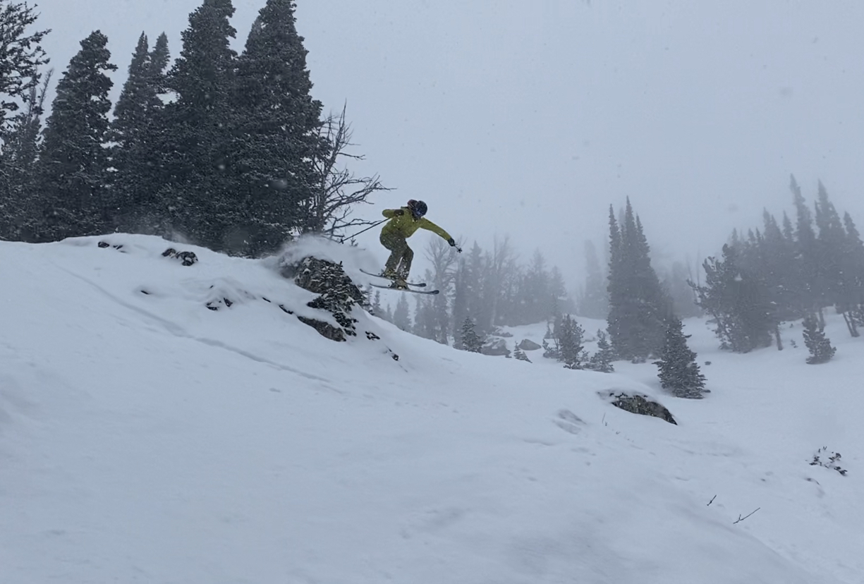 Jackson Hole, WY Report Fast Chutes in Foggy, Stormy Conditions