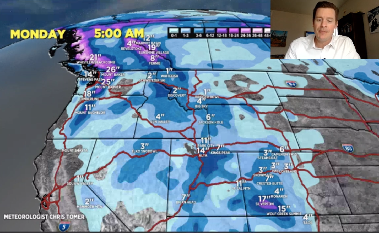 Mountain Weather Update 3/25 Snowy Weekend For Much of the West