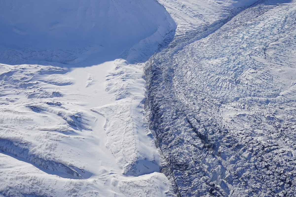 Denali National Park, Alaska Muldrow Glacier Experiencing Rare