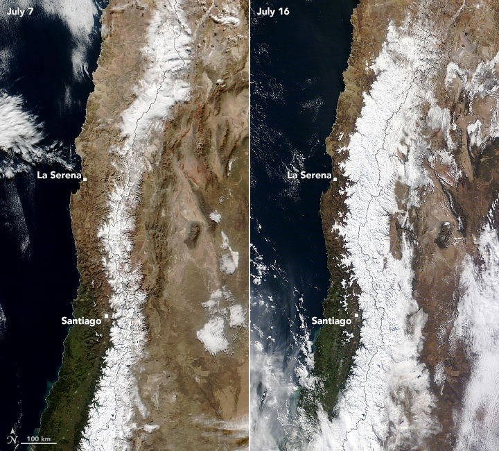 Amidst 10Year Drought, The Andes Get Much Needed Snowfall and Are