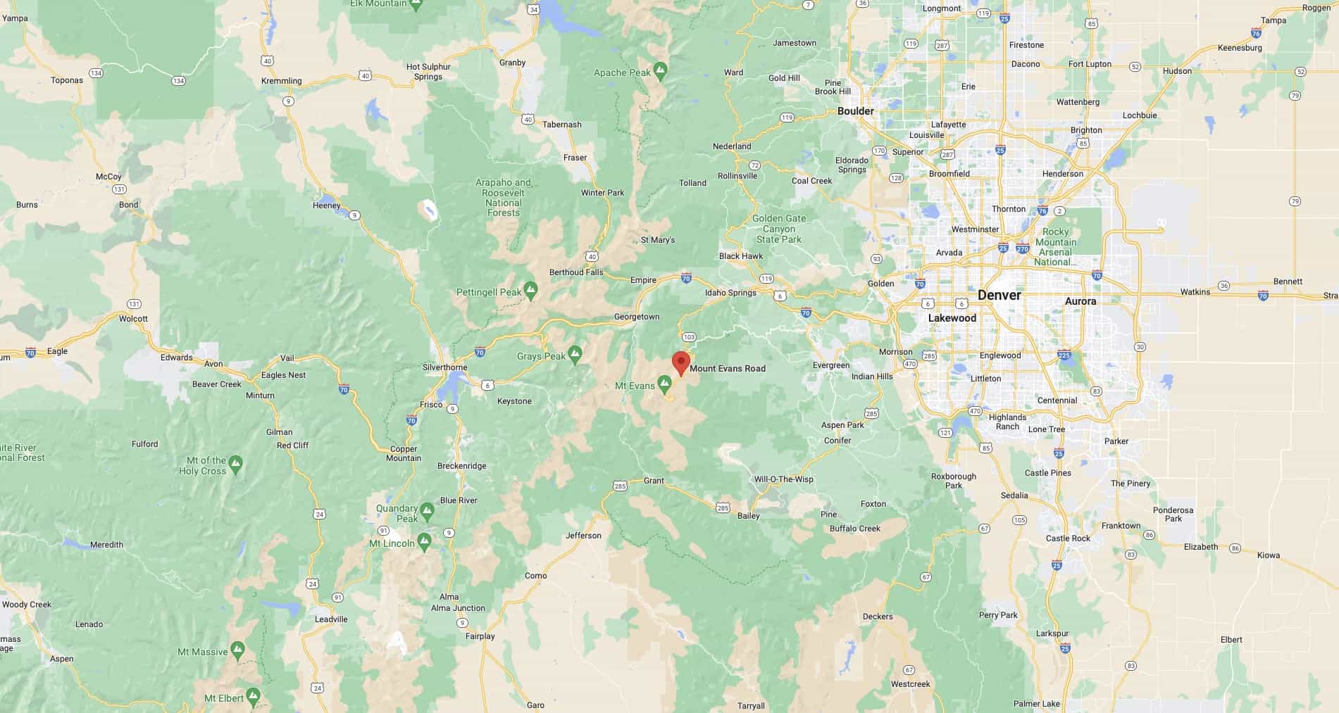 14,264Foot Mount Evans Highway, CO, Now Closed Until May 2023 Due to