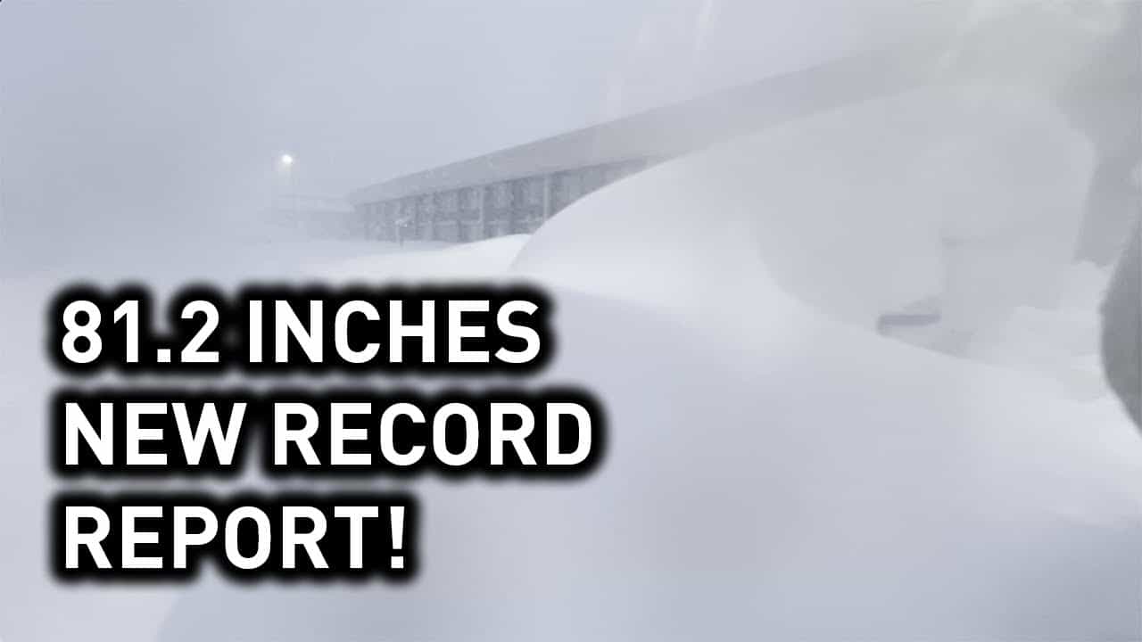 [VIDEO] Hamburg, NY, Just Received 81.2" of Snow, Setting a New York
