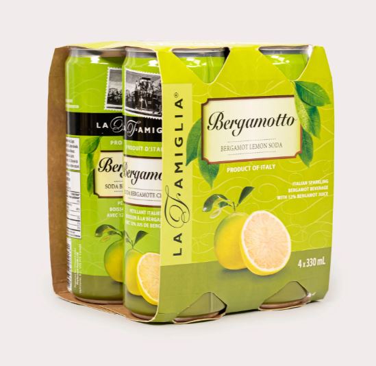 Soda Bergamotto La Famiglia (BF213 ) Snow Cap