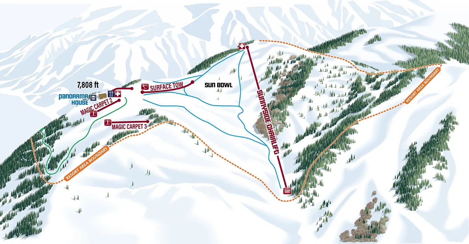 Snow King Trail Map Jackson Hole Skiing at Snow King