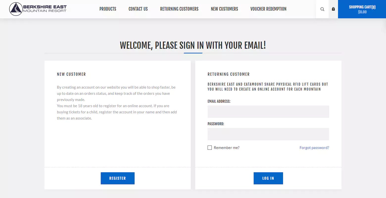 Berkshire East Coupon Redemption Instructions