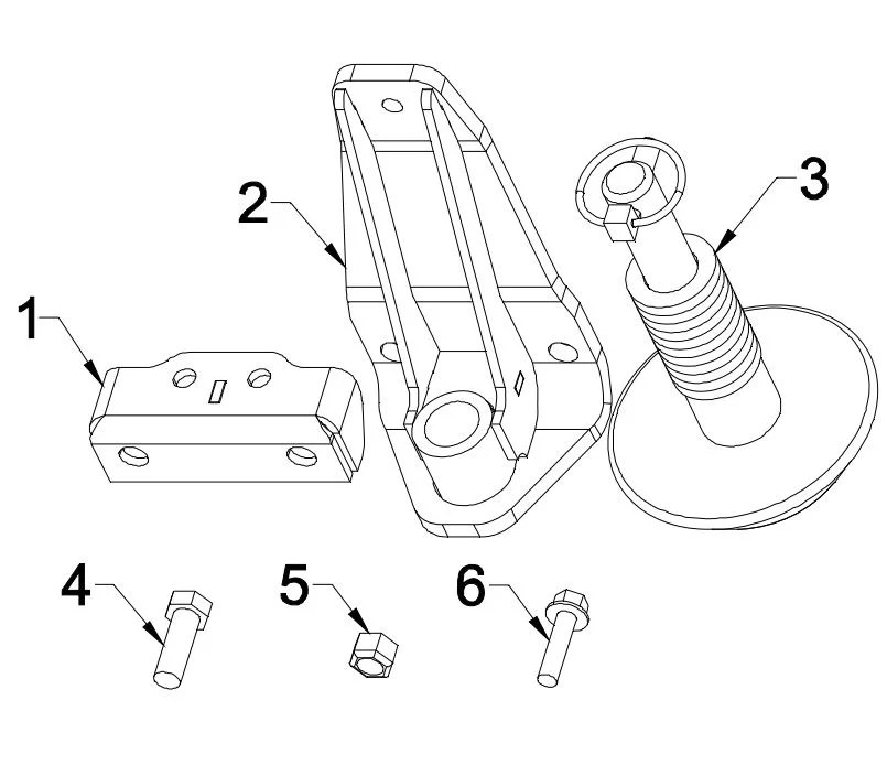 Boss Part MSC18207 DXT Plow Shoe Bracket Option Kit Shoes Not