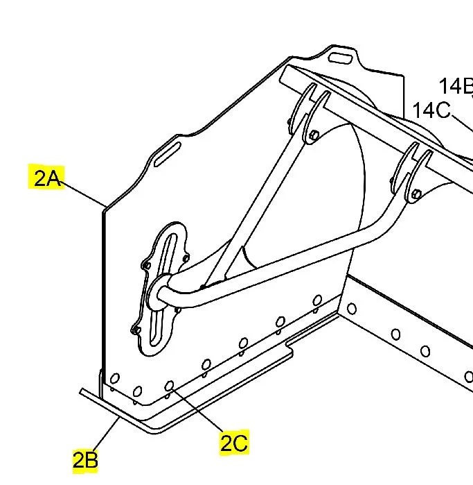 Boss Part BXP16545 Loader Box Plow Wing With Shoe Assembly Right