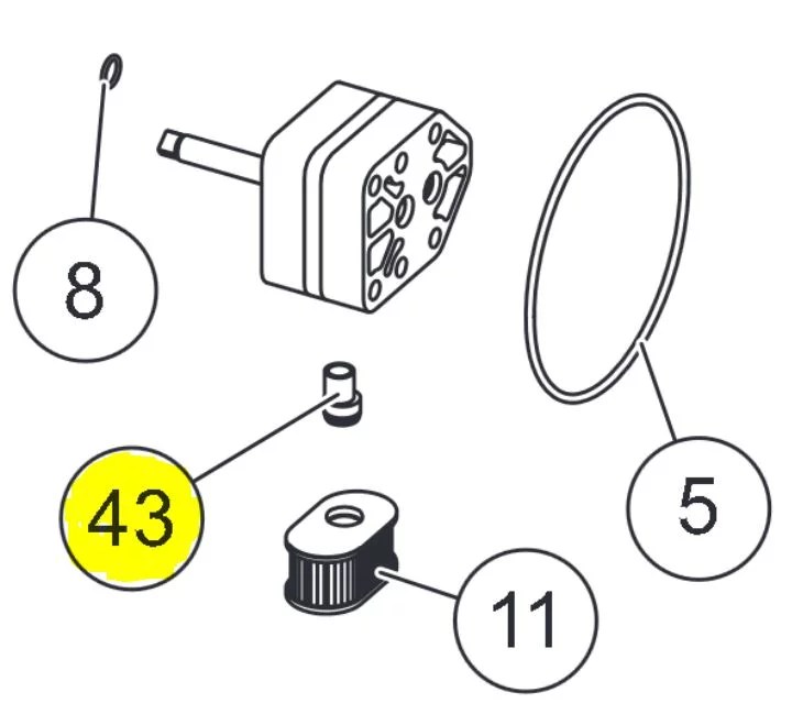 SnowEx Part 10887 Hydraulic Pump Inlet Fitting